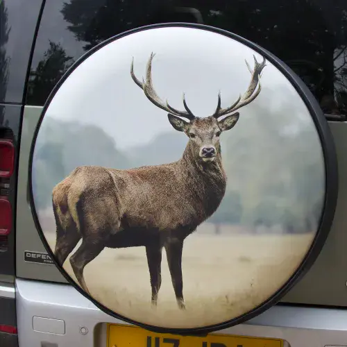 Majestic Stag Wheel Cover - Laminated for Longer Lifespan | The Sign Maker Shop
