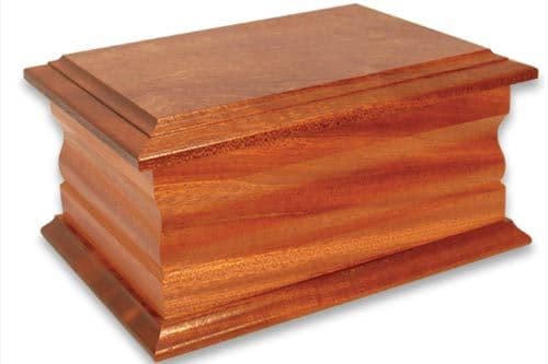 Standard Mahogany Ashes Casket| The Sign Maker Shop