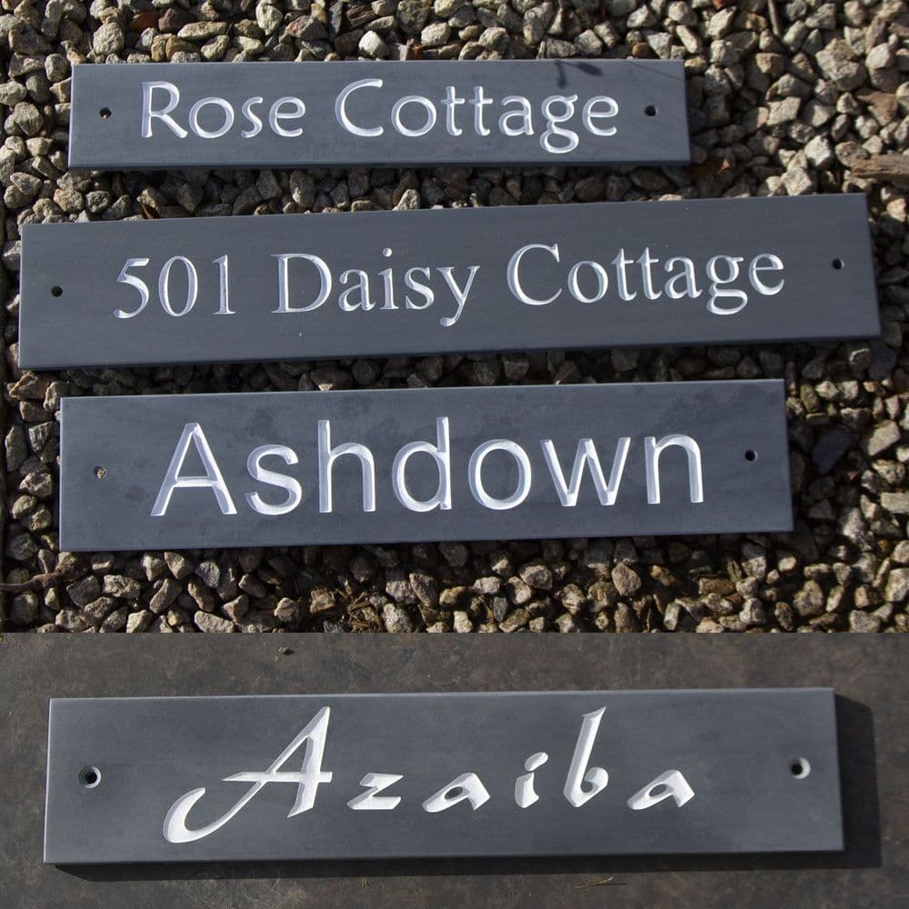 Standard Slate House Signs 100mm High