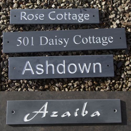 Standard Slate House Signs 100mm high | The Sign Maker Shop