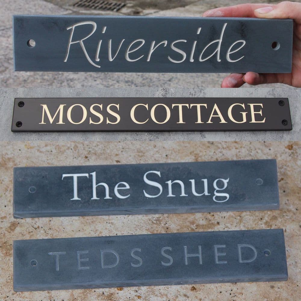 Standard Slate House Signs 50mm High
