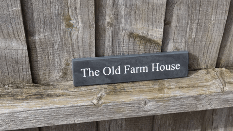 75mm Slate House Signs - Printed or Engraved | The Sign Maker