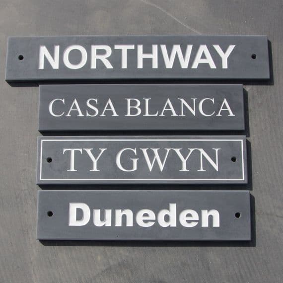 75mm Slate House Signs - Printed or Engraved | The Sign Maker
