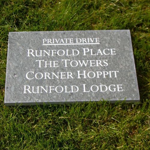 Superior Lakeland Green 20mm Slate Signs | The Sign Maker Shop