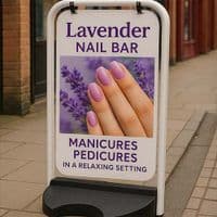 Swing Boards – Durable Pavement Signs | The Sign Maker Shop