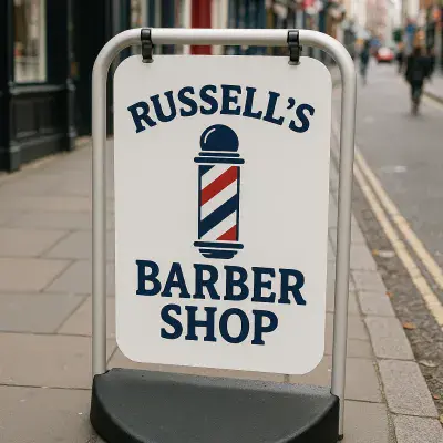 Swinging Sign with a Solid Base