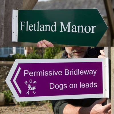 T-Channel Arrow / Finger  Signs - Cut Vinyl