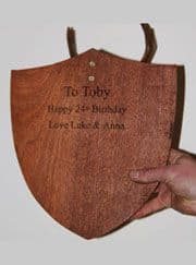 Oak and Sapele Taxidermy Trophy Shields | The Sign Maker Shop