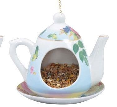 Tea Pot Ceramic Bird Feeder | The Sign Maker Shop