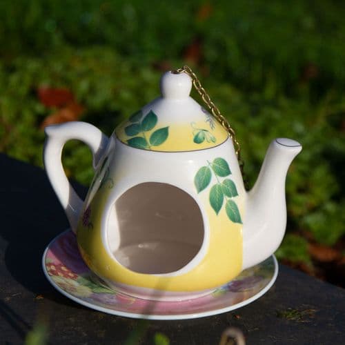 Tea Pot Ceramic Bird Feeder | The Sign Maker Shop