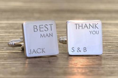 Thank You Wedding Cufflinks