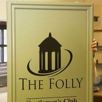 The Deco Hanging Sign + Sturdy Bracket| The Sign Maker Shop