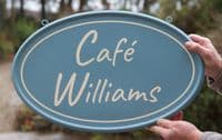 Attractive Oval Hanging Sign - Very Secure | The Sign Maker Shop