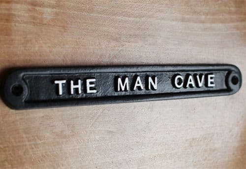 THE MAN CAVE SIGN - BLACK