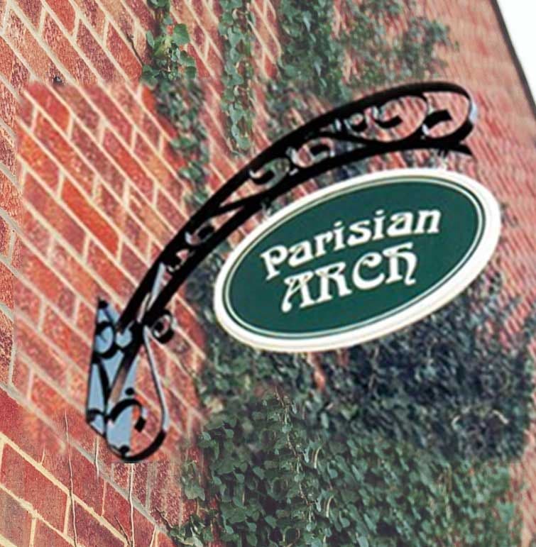 Arch Shape Hanging Bracket & Sign Panel | The Sign Maker Shop
