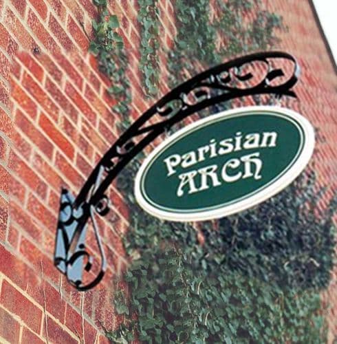 Arch Shape Hanging Bracket & Sign Panel | The Sign Maker Shop