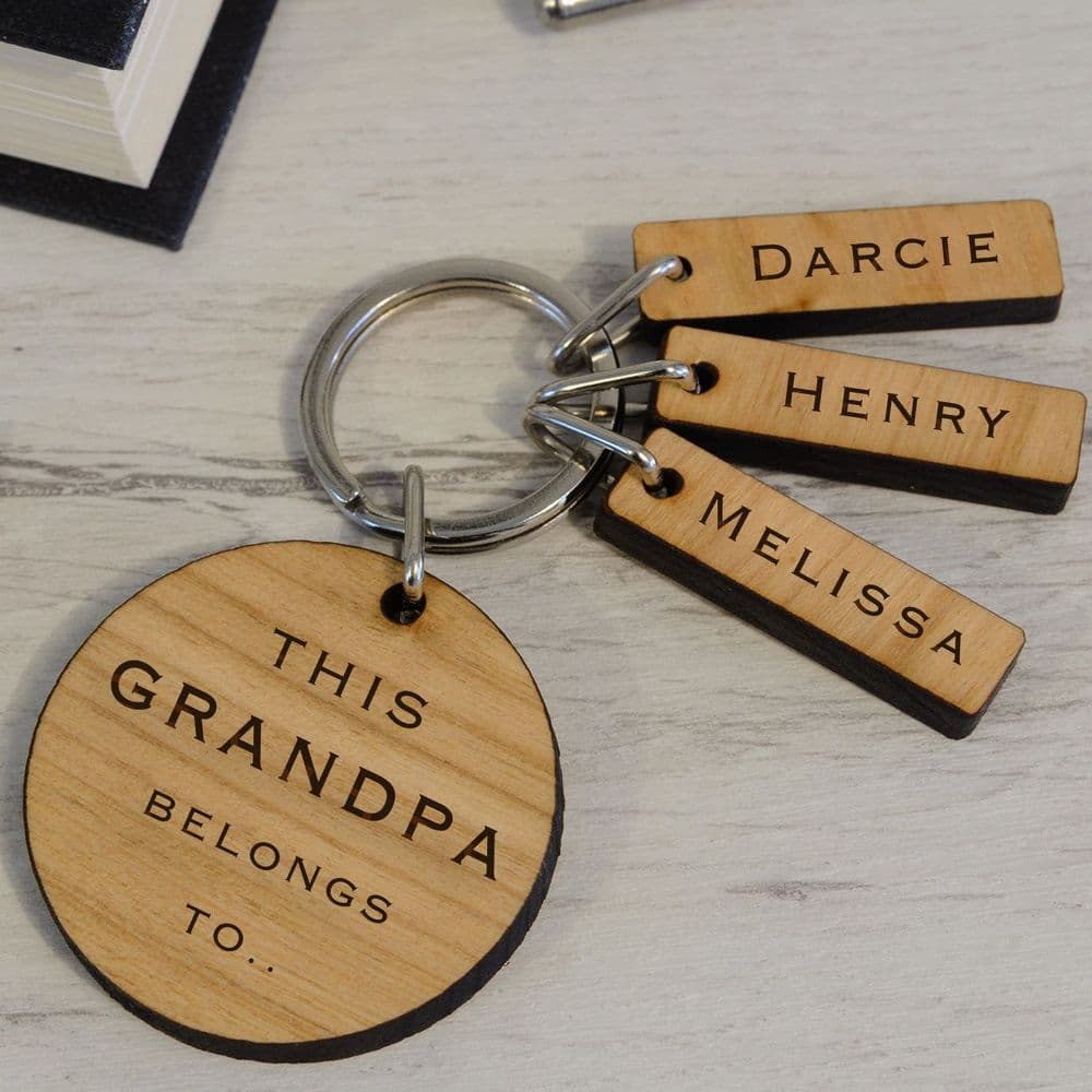 THIS...BELONGS TO..- Wooden Key Ring