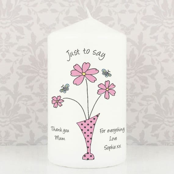 Artistic MUMMY Candle - Personalised | The Sign Maker Shop