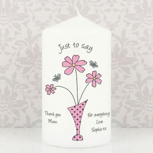 Artistic MUMMY Candle - Personalised | The Sign Maker Shop