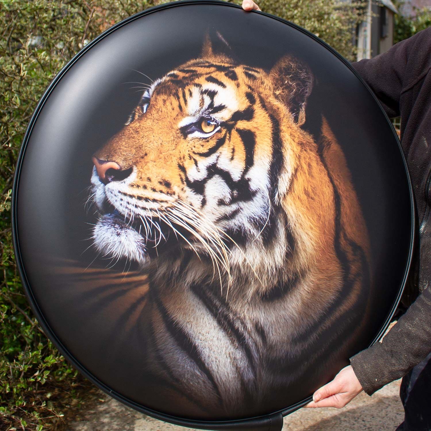 Tiger Wheel Cover - Laminated for Longer Lifespan | The Sign Maker Shop
