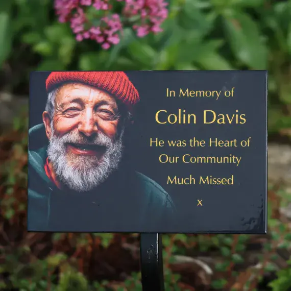 Printed Metal Memorials - Colour Photographs | The Sign Maker
