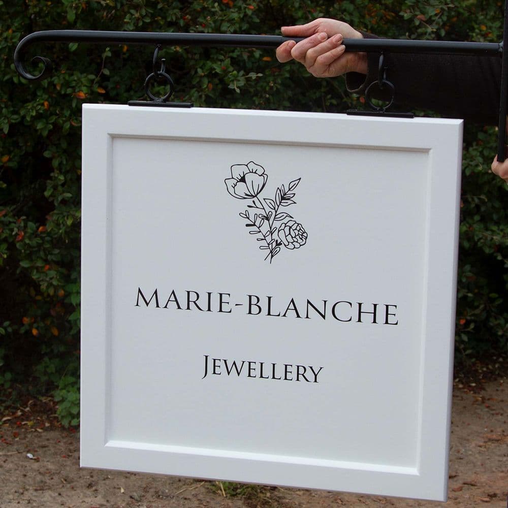 Traditional Framed Signs with Painted Lettering