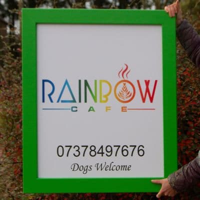 Traditional Painted Hardwood Framed Signs - Single Sided - Full Colour