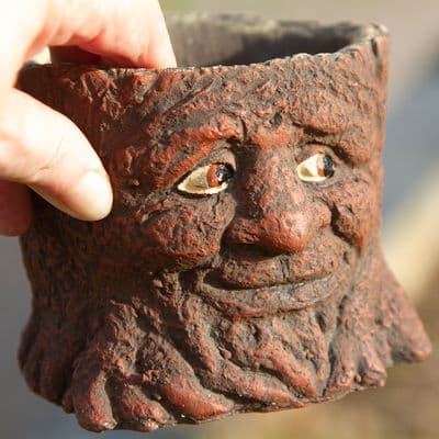 Tree Stump Flower Pot
