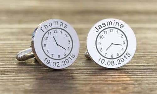 Two Clocks New Dads Cuffllinks