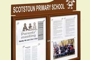 Online Sign Maker | Two Door  Notice Board 30mm