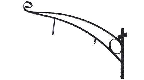 TZJECT 15 - Curved Hammered Steel Sign Bracket – 1020mm