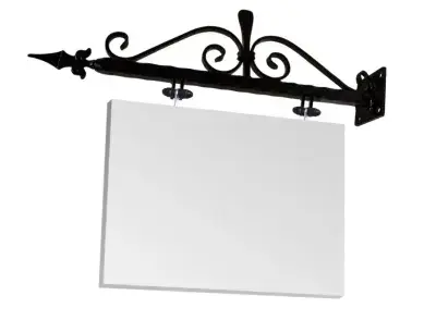 TZJECT 32 Small Scroll Sign Bracket – 630mm