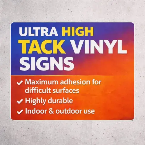 Ultra High Tack Vinyl for Difficult Surfaces| The Sign Maker Shop