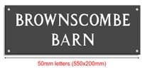V-Cut Slate House Signs - 2 lines of text - 200mm 8