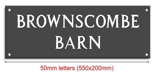 V-Cut Slate House Signs - 2 lines of text - 200mm 8