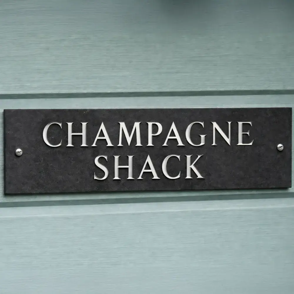 V-Cut Slate Signs - 2 lines of text - 100mm High