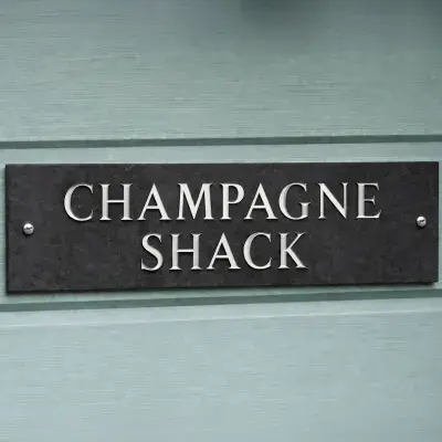 V-Cut Slate Signs - 2 lines of text - 100mm High