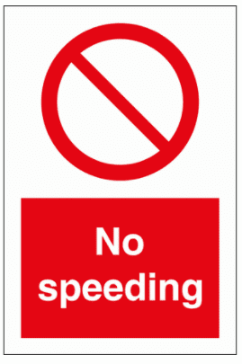 No Speeding Sign - 8642| The Sign Maker