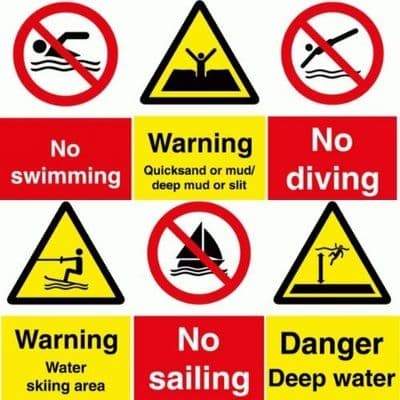 Water Safety Signs