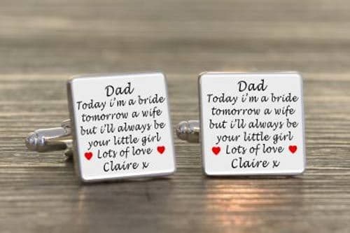 Wedding Cufflinks  Dad