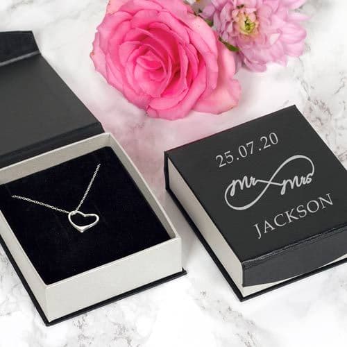 Wedding Day Heart Necklace | The Sign Maker Shop
