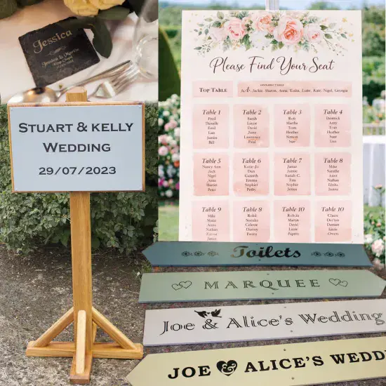 Weddings and Event Signage