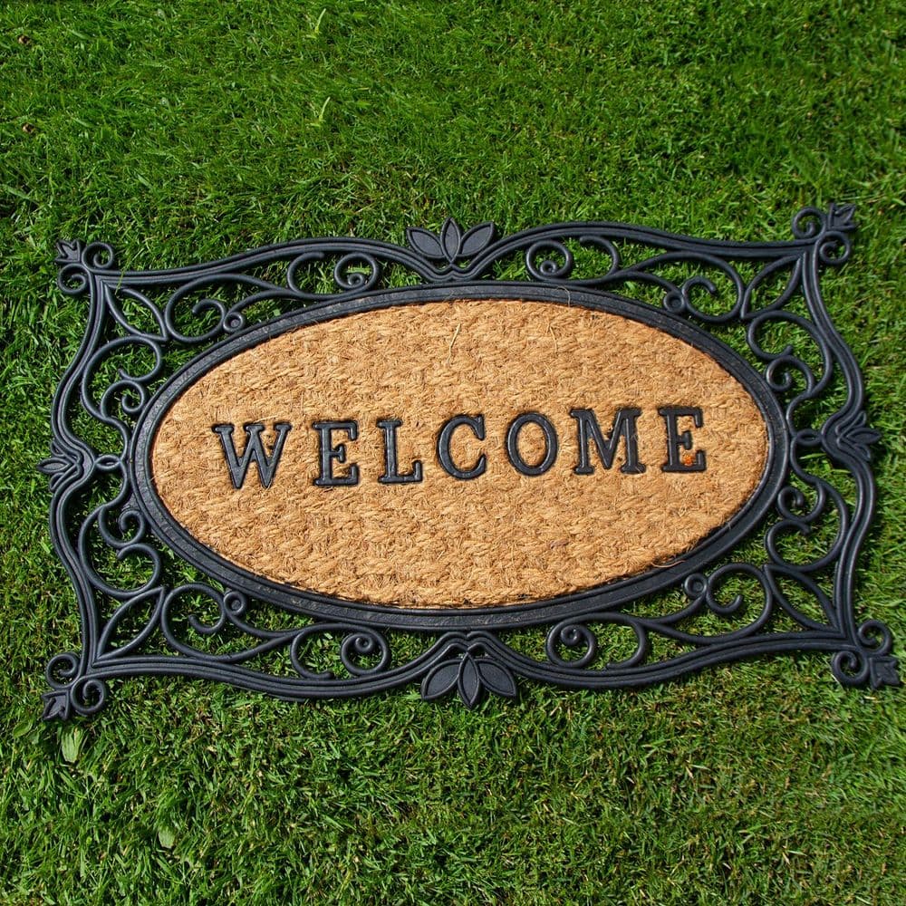 Welcome Doormat made from Coir & Rubber