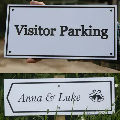 White Engraved 10mm PVC