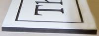 White Engraved 10mm PVC