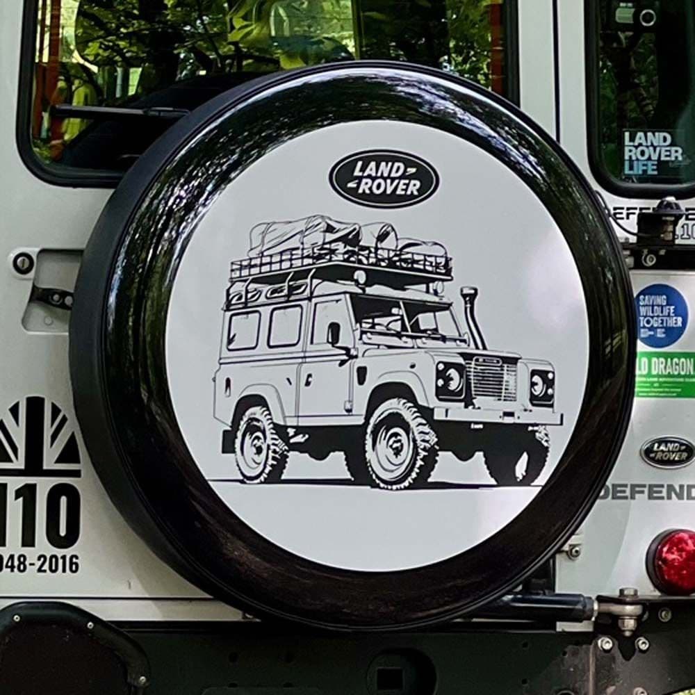 White Land Rover Disk