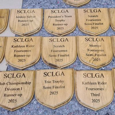 Wooden Award Shield - SHM
