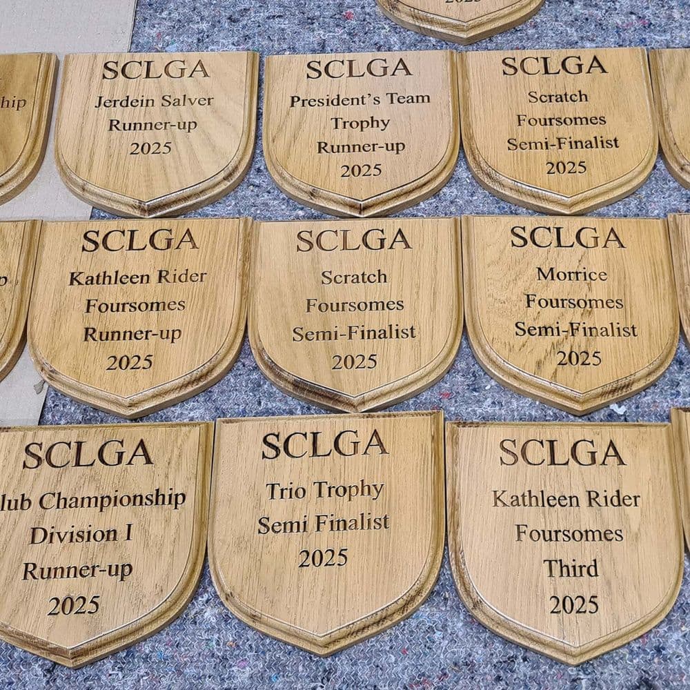 Wooden Award Shield - SHM