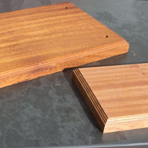 Wooden Backing Boards - Iroko & Sapele | The Sign Maker Shop