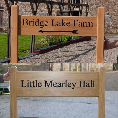 Stunning Hardwood Signs with Posts | The Sign Maker Shop